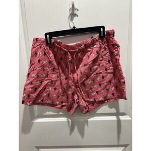 Vineyard Vines Sleep Lounge Shorts Women Large Cotton Washington Stonewall Print
